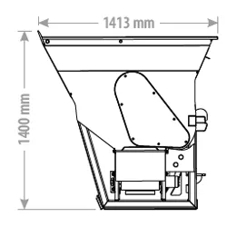 Toyo Einstreugerät Mini 155cm — Anbaugerät — Ansicht 2