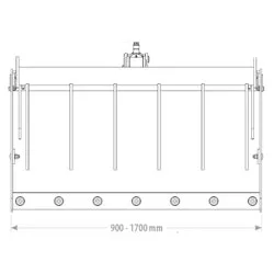 Toyo Krokodilgebiss Mini 90cm breit — Anbaugerät — Ansicht 3